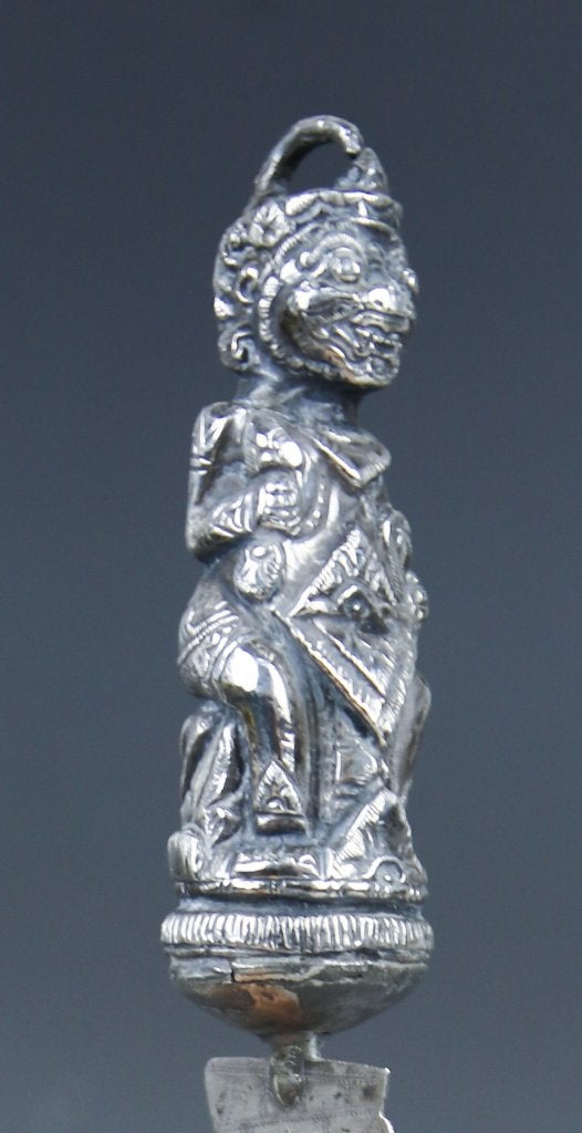 Antiek Djokja zilveren mes collectors item, Ophalen, Zilver