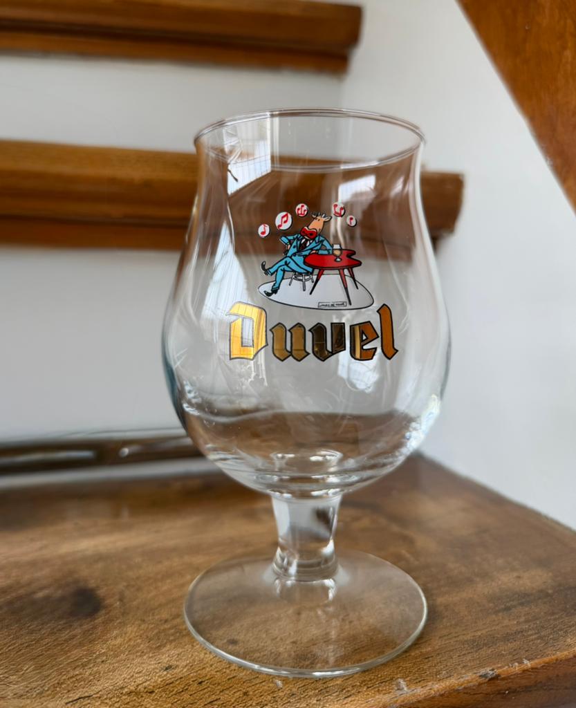 Duvel bierglas kobe de koe, Ophalen of Verzenden, Zo goed als nieuw, Glas of Glazen, Duvel