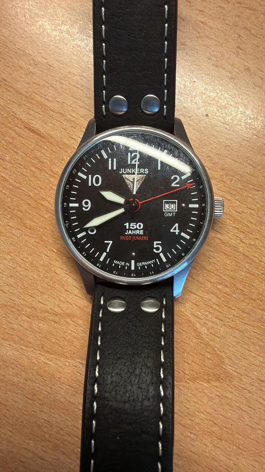 Hugo Junkers 150 Jahre Special Edition Polshorloge, Overige merken, Staal, Polshorloge, 1960 of later