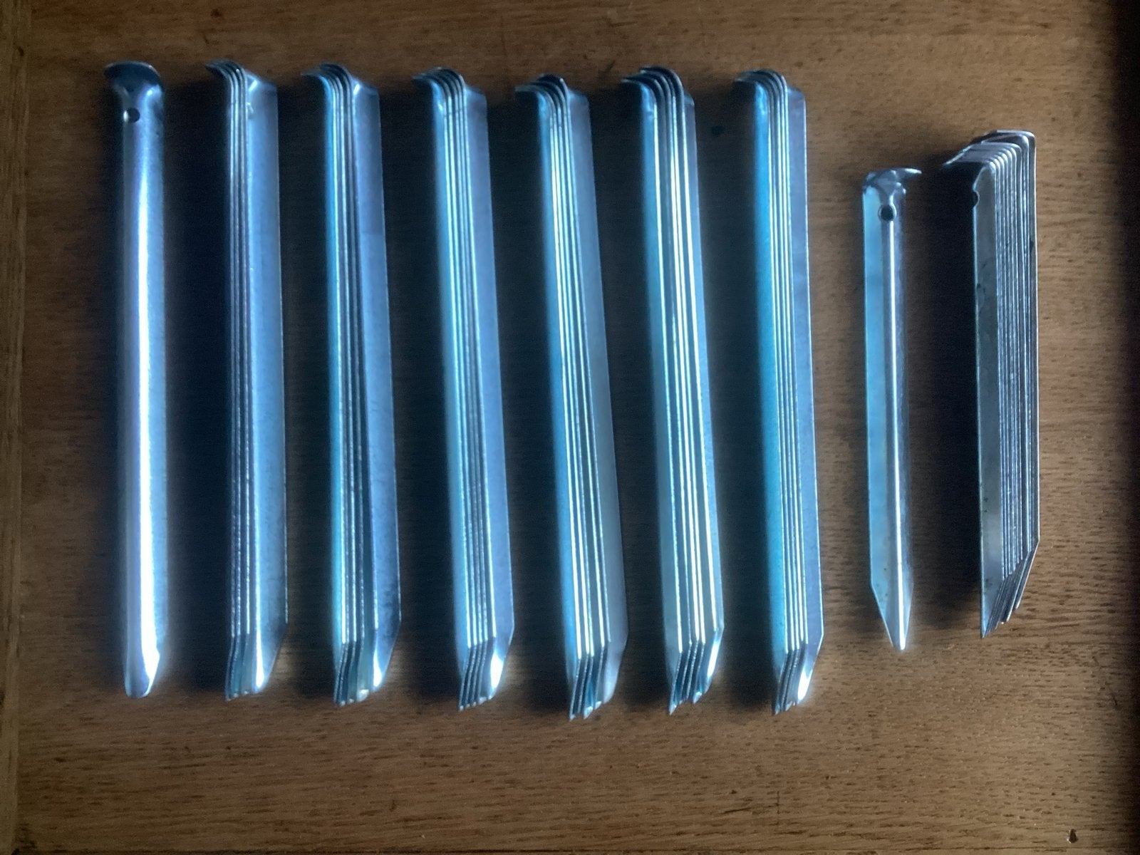 Set van 45 tentharingen / grondpennen, Ophalen, Nieuw