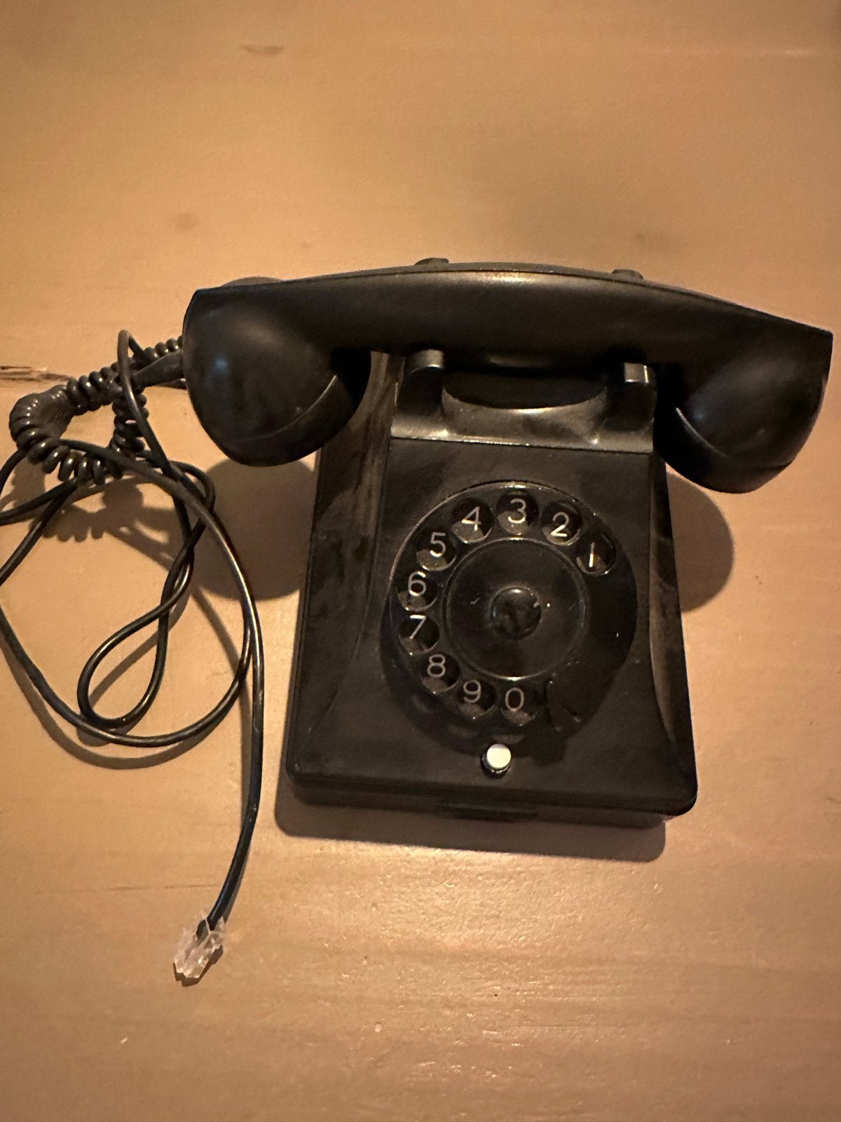 Vintage PTT Bakelieten Telefoon met Draaischijf, Ophalen, Gebruikt, Bakeliet