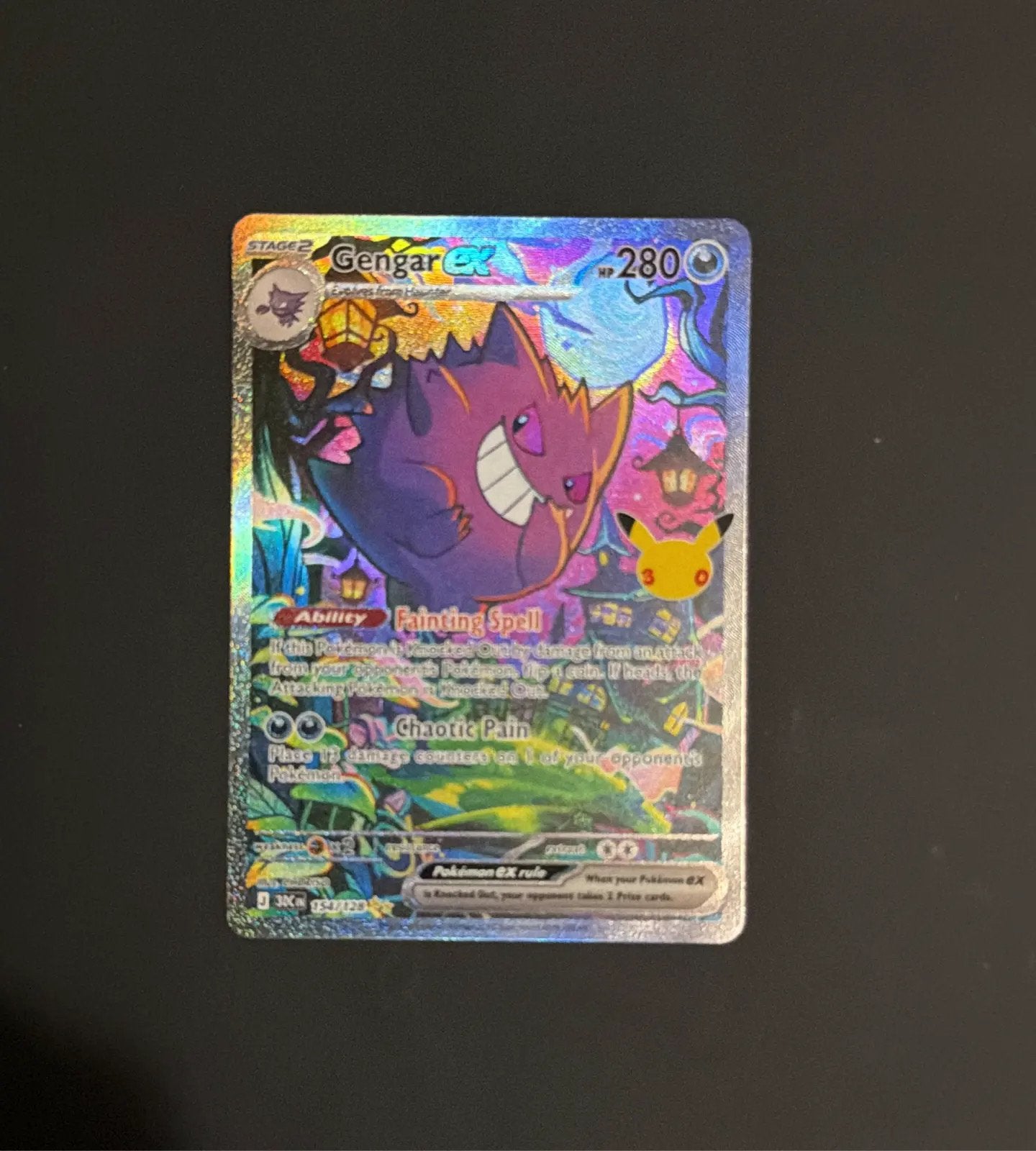Gengar ex Pokémon kaart - Zo goed als nieuw, Ophalen of Verzenden, Zo goed als nieuw, Losse kaart, Foil