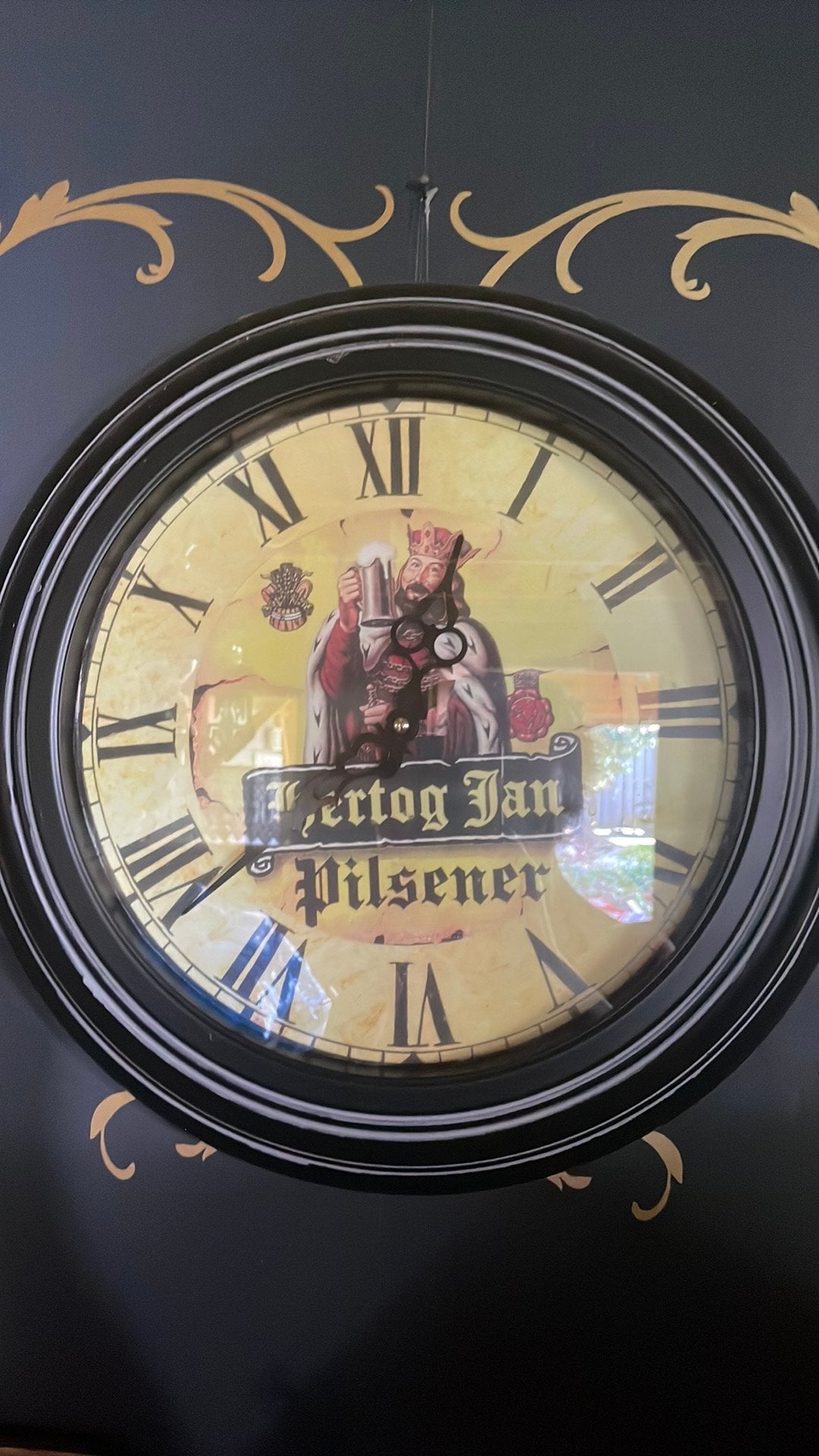 Hertog Jan wandklok, Verzamelen, Biermerken, Ophalen of Verzenden, Gebruikt, Reclamebord, Plaat of Schild, Hertog Jan