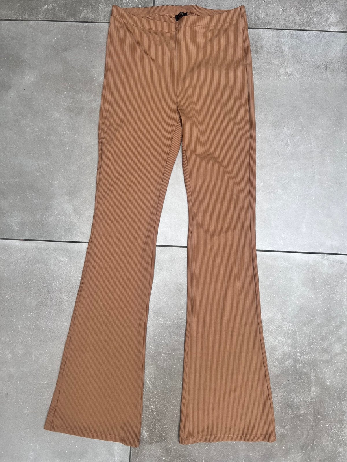 SEVEN SISTERS BRUIN FLAIR STRAVEL STOF BROEK MAAT XL, Kleding | Dames, Bruin, Maat 46/48 (XL) of groter, Ophalen of Verzenden