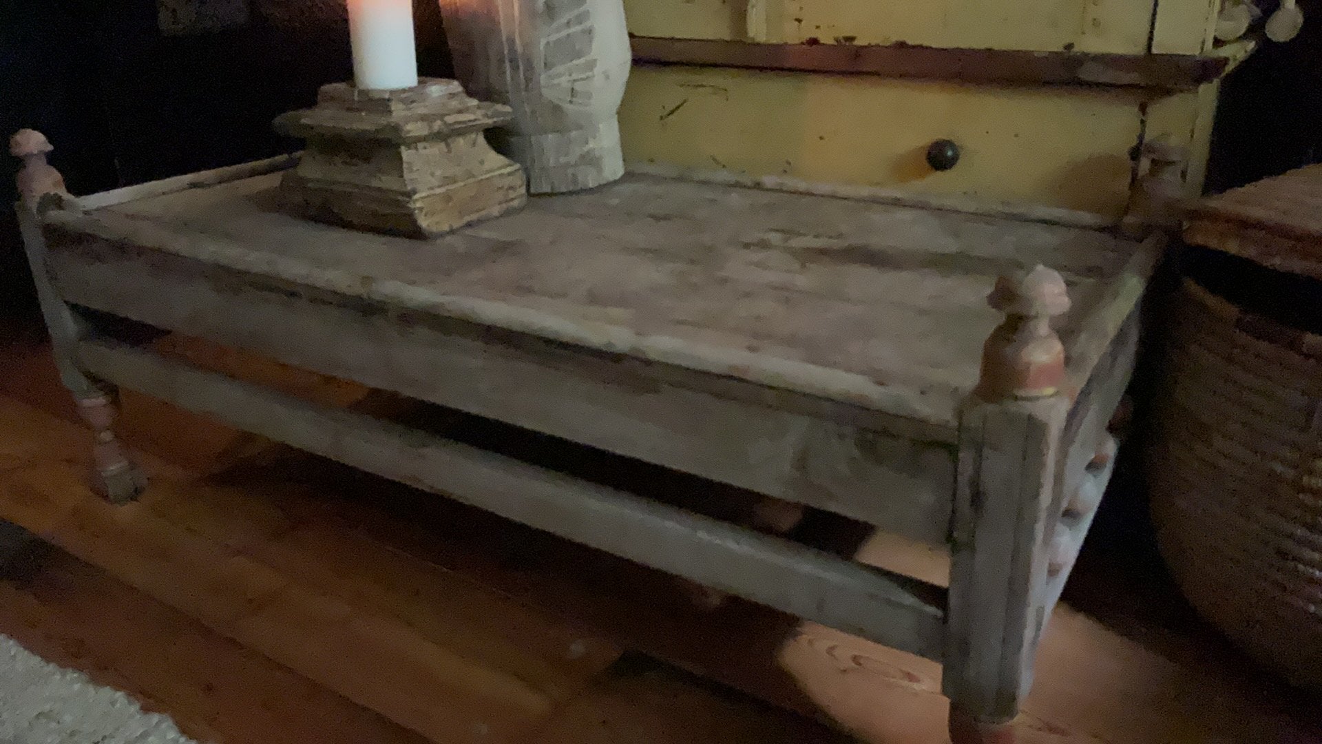 OUDE SALONTAFEL UIT INDIA, Ophalen, Gebruikt, 50 tot 100 cm, 150 tot 200 cm