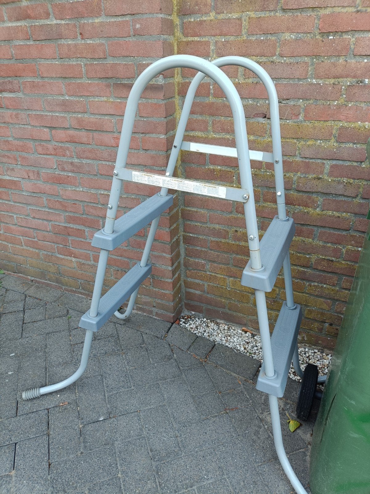 zwembad trapje, Ophalen, Gebruikt
