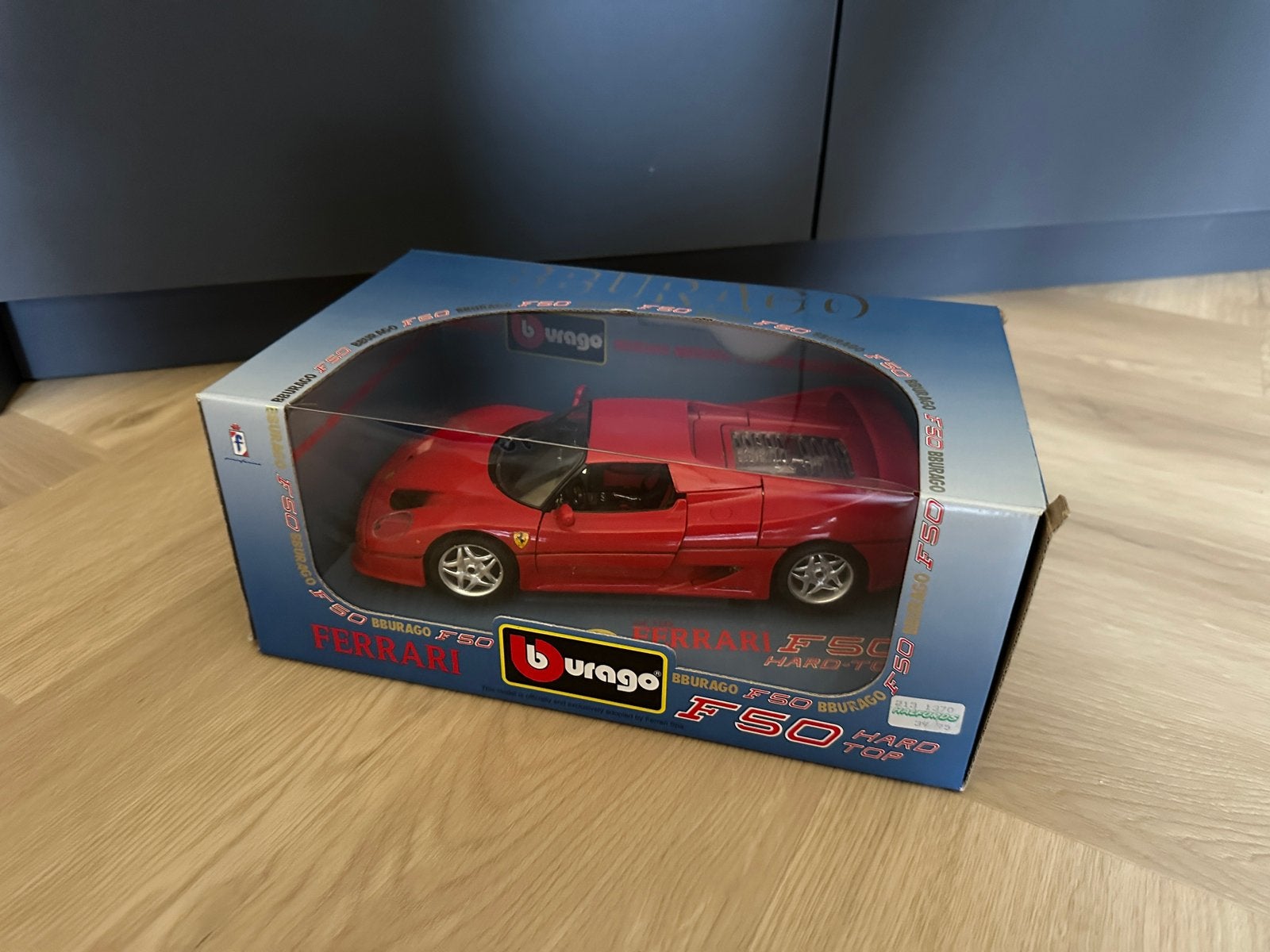 Bburago Ferrari F50 rood in doos 1:18 modelauto, Ophalen of Verzenden, Zo goed als nieuw, Bburago