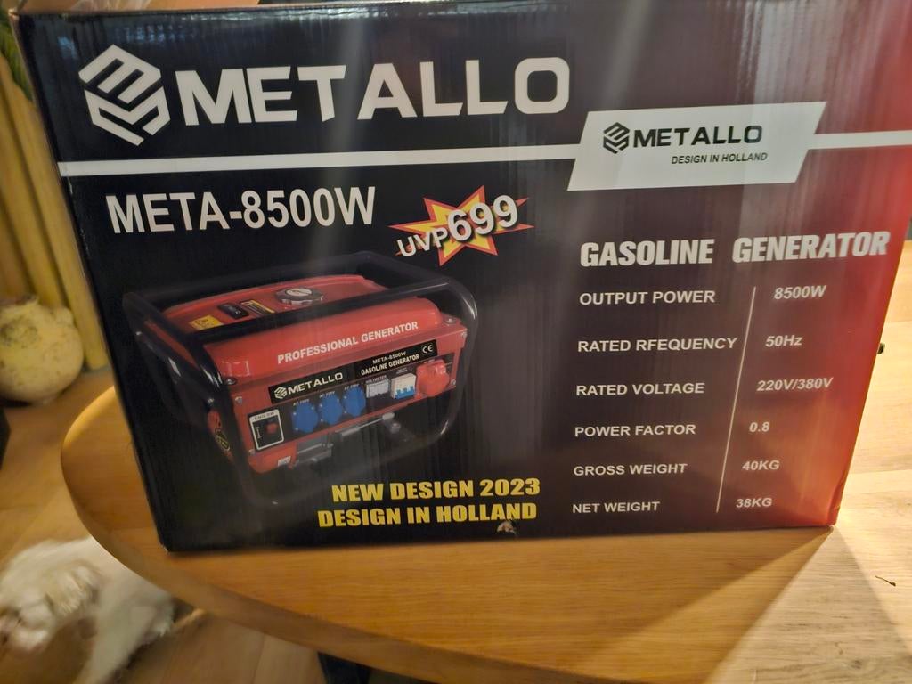 Metallo aggregaat 8500w NIEUW!!, Ophalen of Verzenden, Nieuw