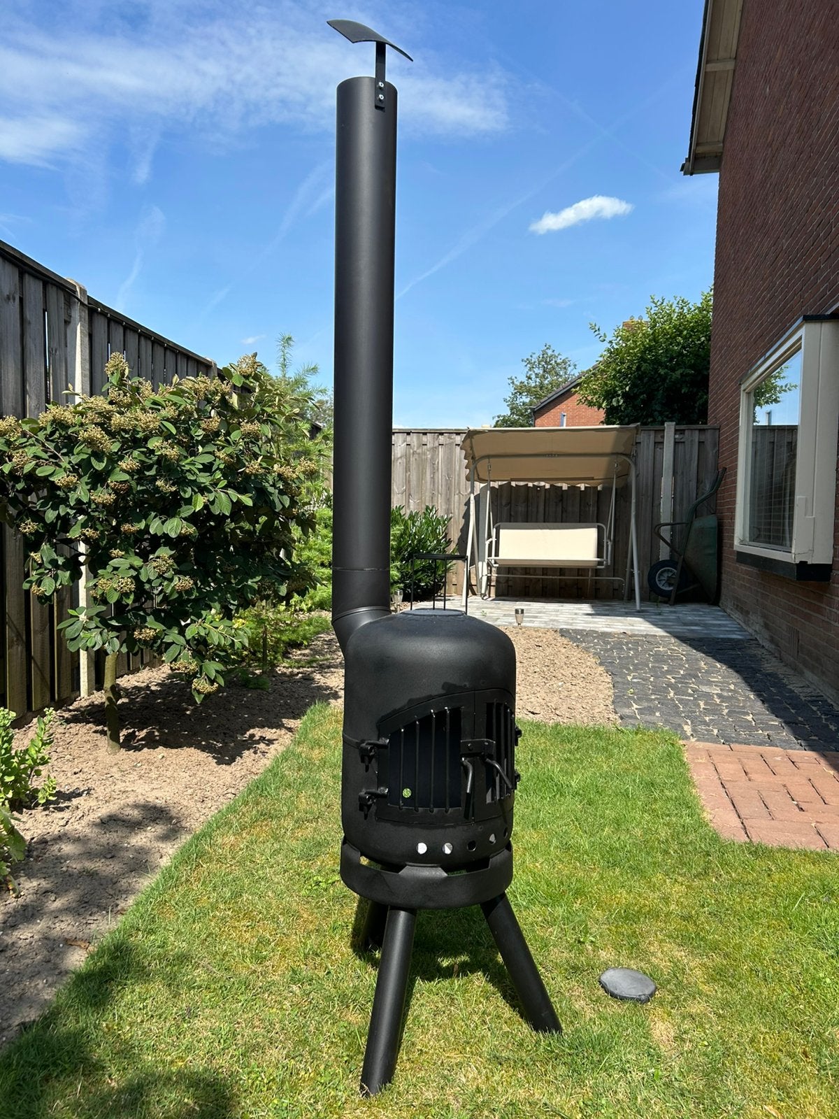 Te koop tuinkachel buitenhaard houtkachel potkachel bbq, Ophalen, Amer 2 7333 lp apeldoorn, Nieuw, Hademohaarden@Outlook.com