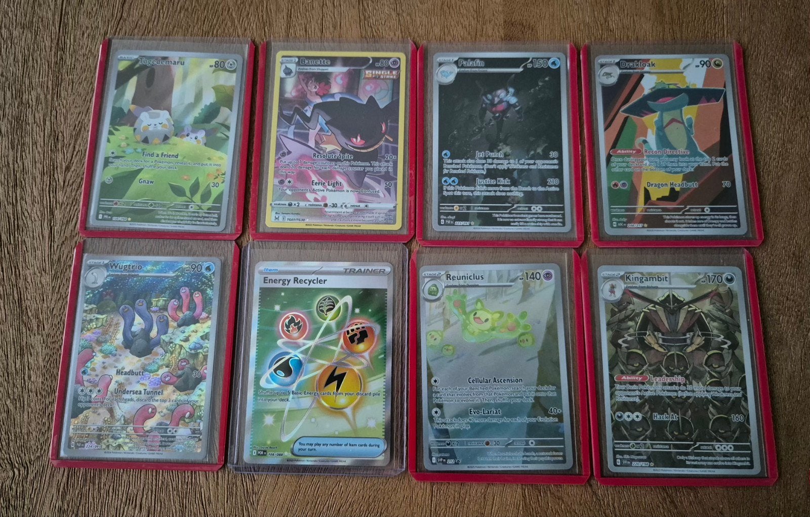 Pokémonkaarten set in toploaders, Hobby en Vrije tijd, Verzamelkaartspellen | Pokémon, Ophalen of Verzenden, Zo goed als nieuw