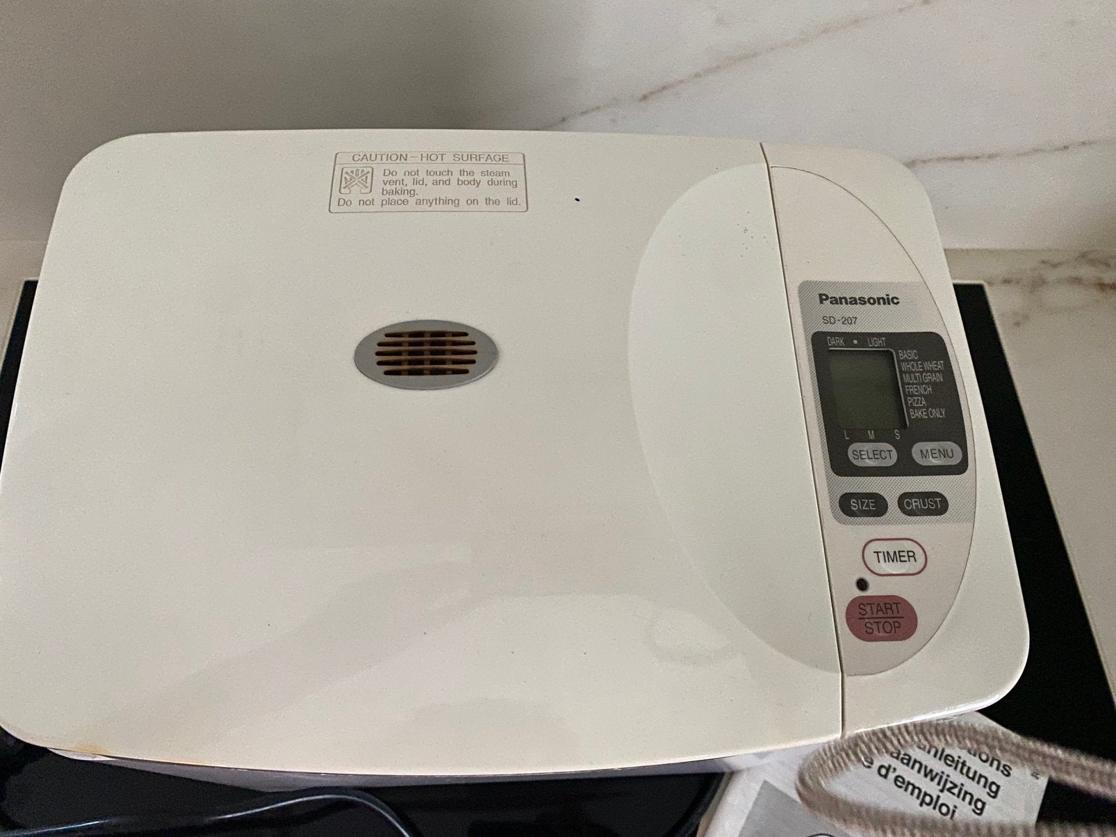 Broodbakmachine, 800 tot 1200 gram deeg, Ophalen of Verzenden, Gebruikt, Met timer