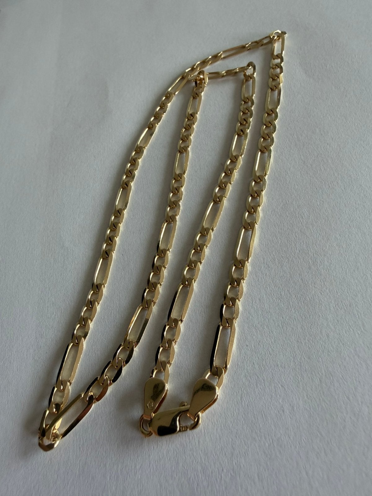 Massieve 14k gouden figaro ketting, Sieraden, Tassen en Uiterlijk, Kettingen, Ophalen, Nieuw, Goud, Goud