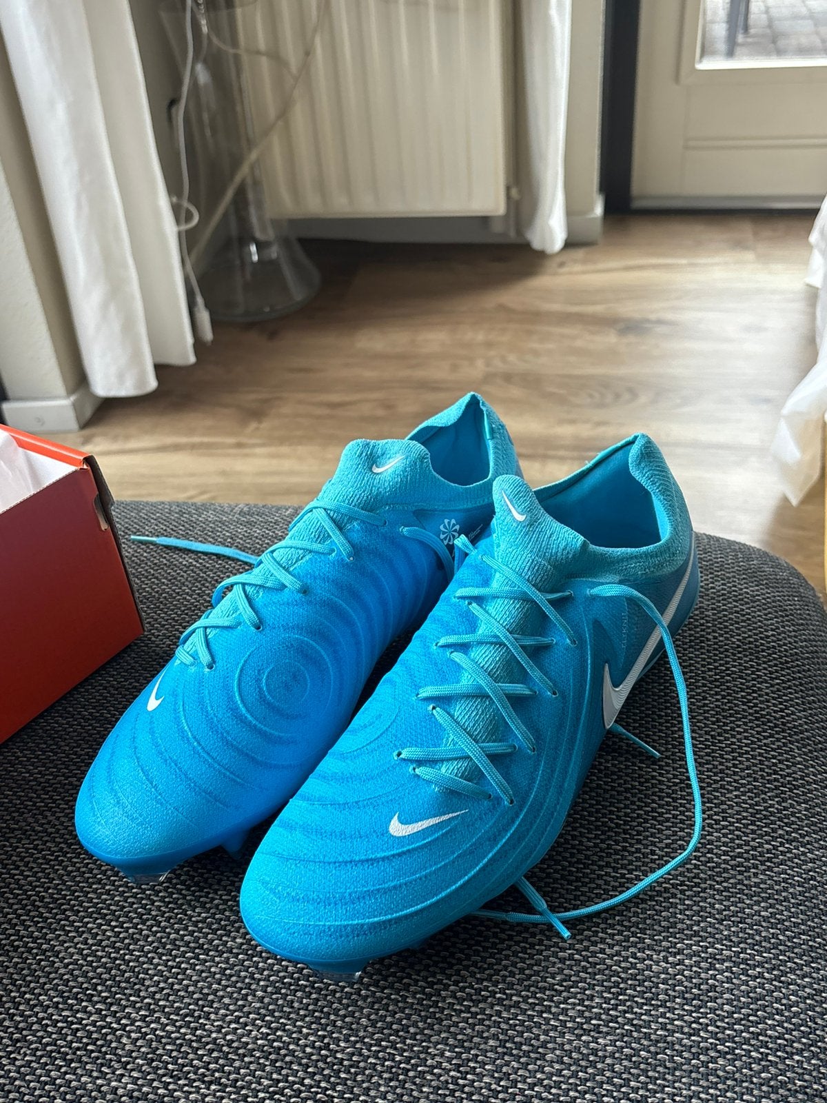 Nike Phantom GX II Pro FG – Blue Fury/White – maat 45 Nieuw, Maat XS of kleiner, Ophalen of Verzenden, Zo goed als nieuw, Schoenen