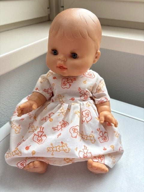 Baby pop met kleding en accessoires, Ophalen of Verzenden, Zo goed als nieuw, Babypop