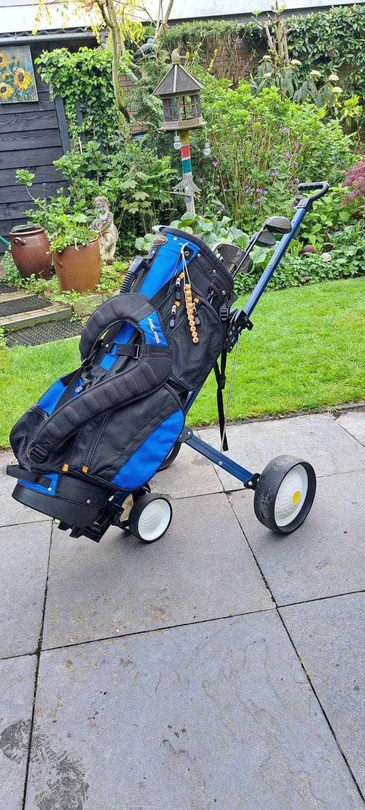 Complete beginners golfset met 4-wheels trolley etc, Sport en Fitness, Golf, Gebruikt, Set, Ophalen
