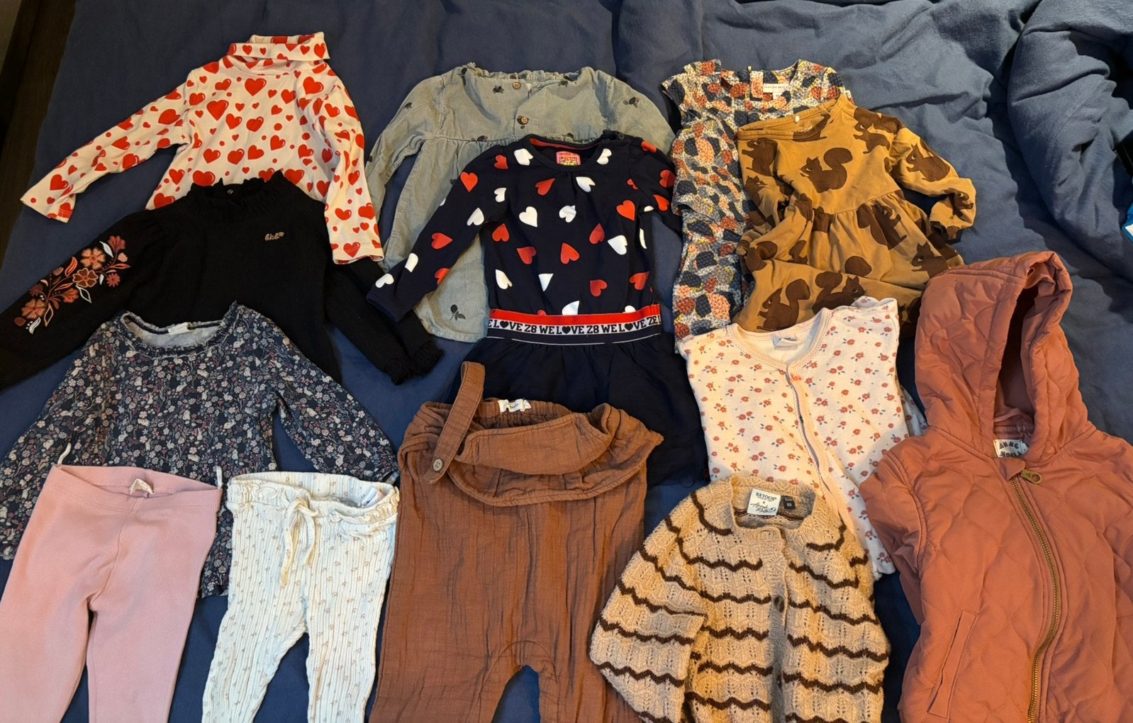 Mooi meisjespakket 80/86 oa Lil’Atelier, Búho, Ammehoela, Kinderen en Baby's, Babykleding | Baby-kledingpakketten, Ophalen of Verzenden