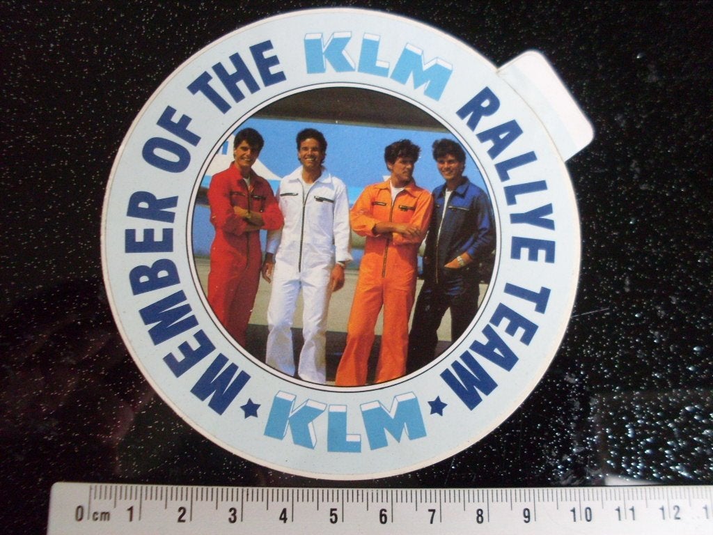 sticker member of the KLM rallye team, Verzenden, Zo goed als nieuw, Merk