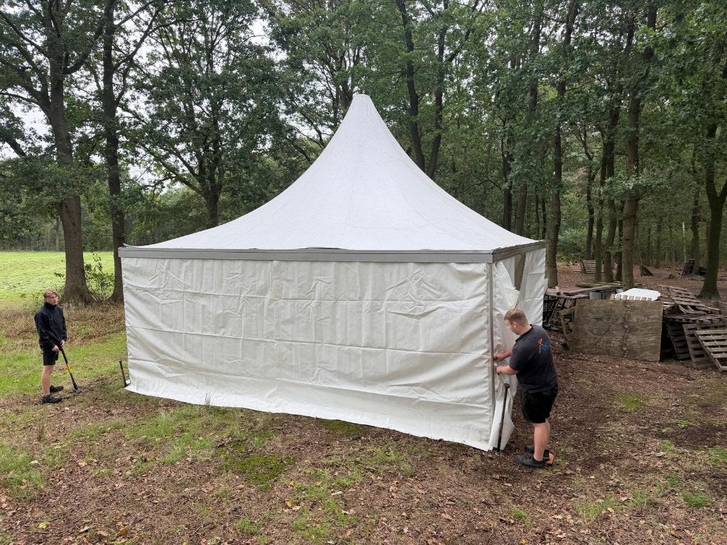 Professionele pagodetent / feesttent / pagode 6x6 meter, Ophalen, Gebruikt, 6 meter of meer, 2 meter of meer