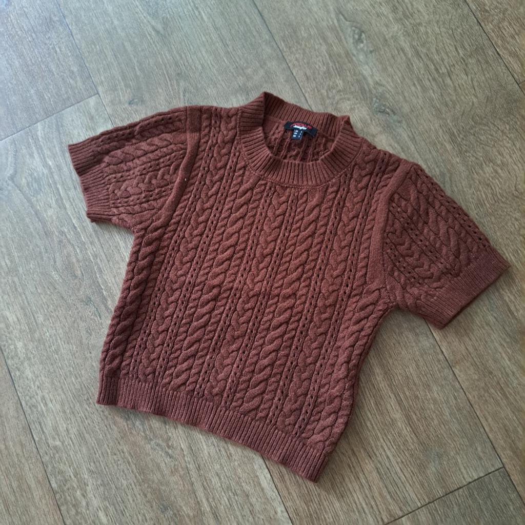 korte mouwen bruin truitje mt XS, Bruin, Ophalen of Verzenden, Zo goed als nieuw, Jennyfer