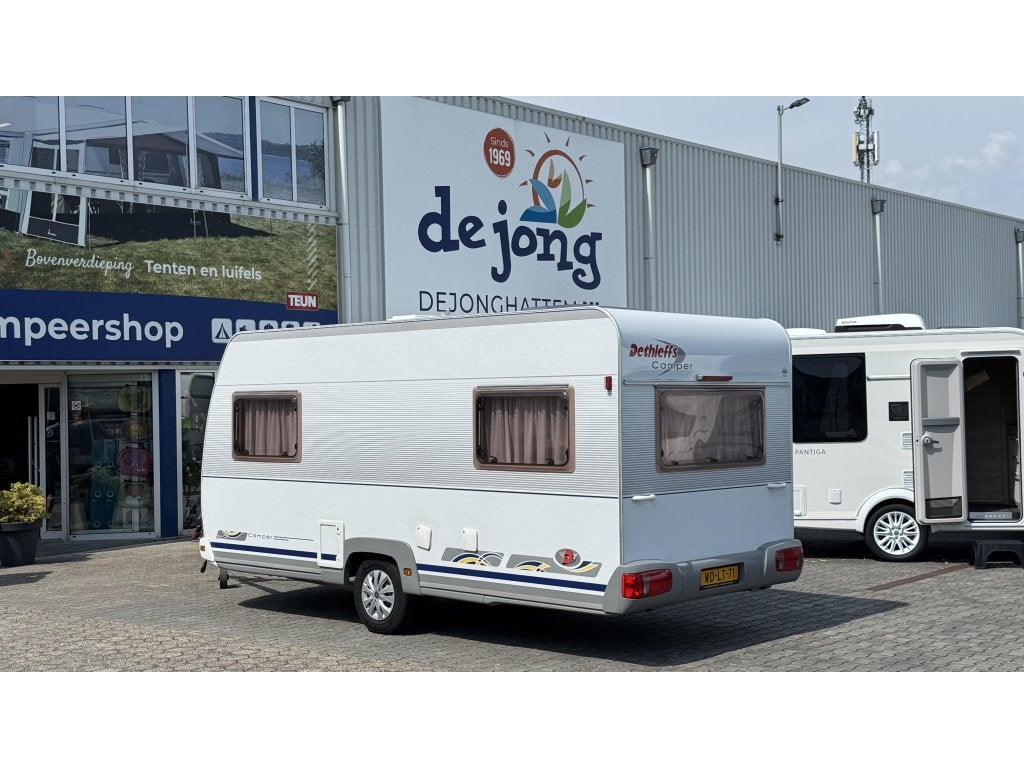 Dethleffs Camper 460 T - Voortent, Caravans en Kamperen, Caravans, Rondzit, Tot en met 2, Bedrijf, 750 - 1000 kg