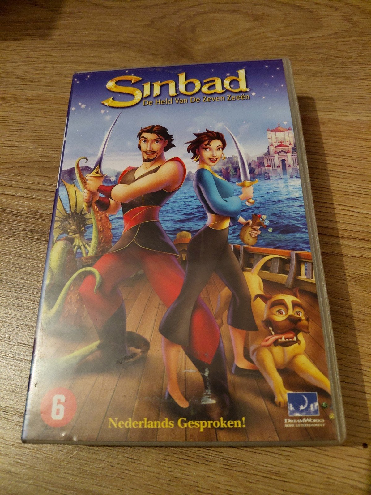 Sinbad held van de zeven zeeën videoband., Gebruikt, Tekenfilm, Alle leeftijden, Ophalen of Verzenden