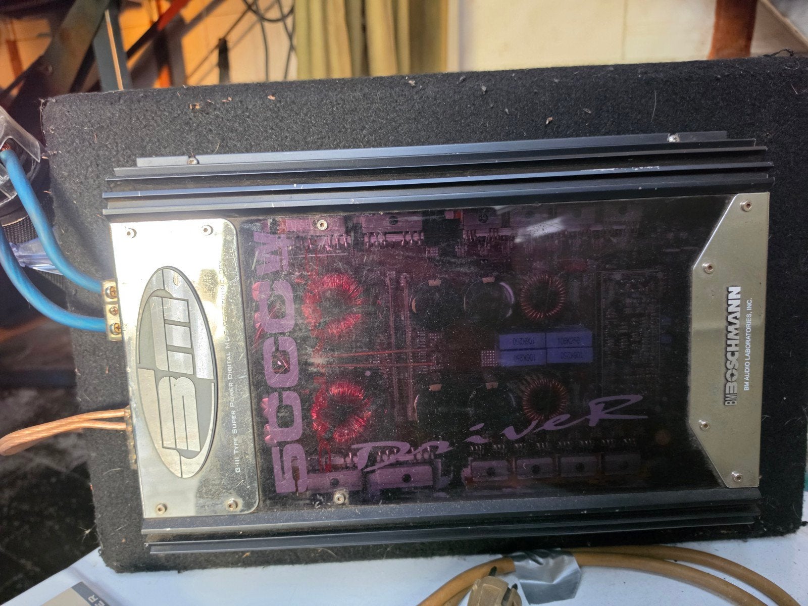 BM Boschmann 500W Versterker, Overige merken, Ophalen of Verzenden, 120 watt of meer, Gebruikt