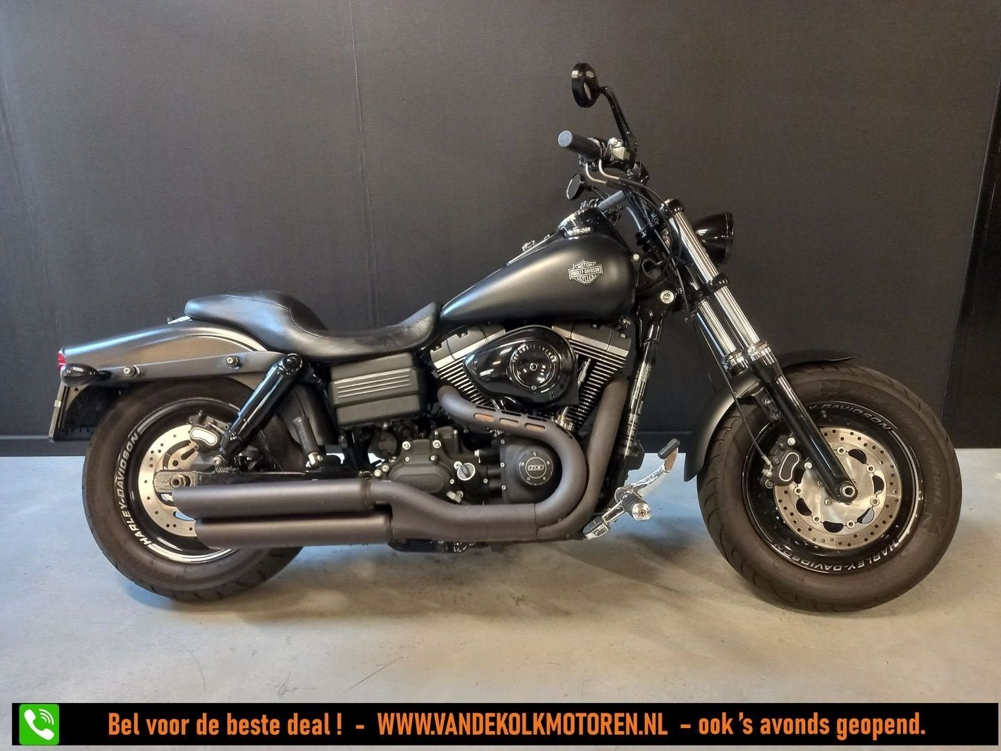 HARLEY-DAVIDSON FAT BOB FXDF (bj 2012) Full BLACK / LED /, 2 cilinders, HARLEY-DAVIDSON, Chopper, Bedrijf