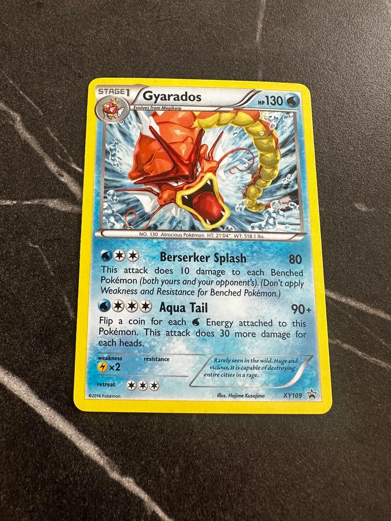 [Shiny] Gyarados [Holo] [Promo]  #XY109, Ophalen of Verzenden, Zo goed als nieuw, Losse kaart