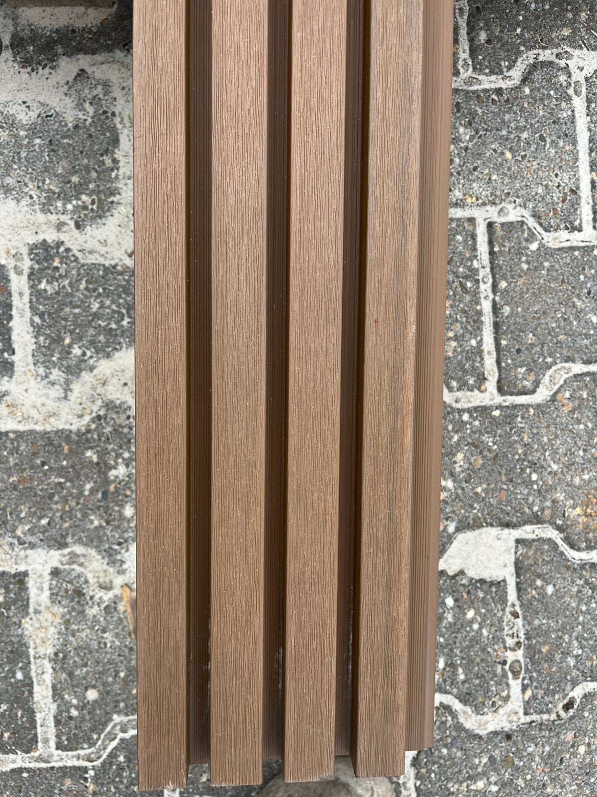 kunstofen rabbat delen  / kunstof planken met hout nerf, Minder dan 25 mm, Overige typen, Ophalen of Verzenden, Zo goed als nieuw