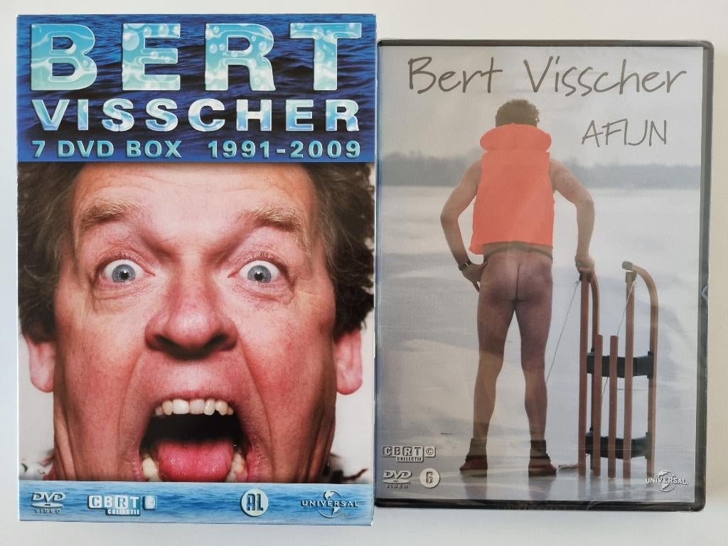 8x Bert Visscher, Cd's en Dvd's, Alle leeftijden, Ophalen of Verzenden, Zo goed als nieuw, Stand-up of Theatershow