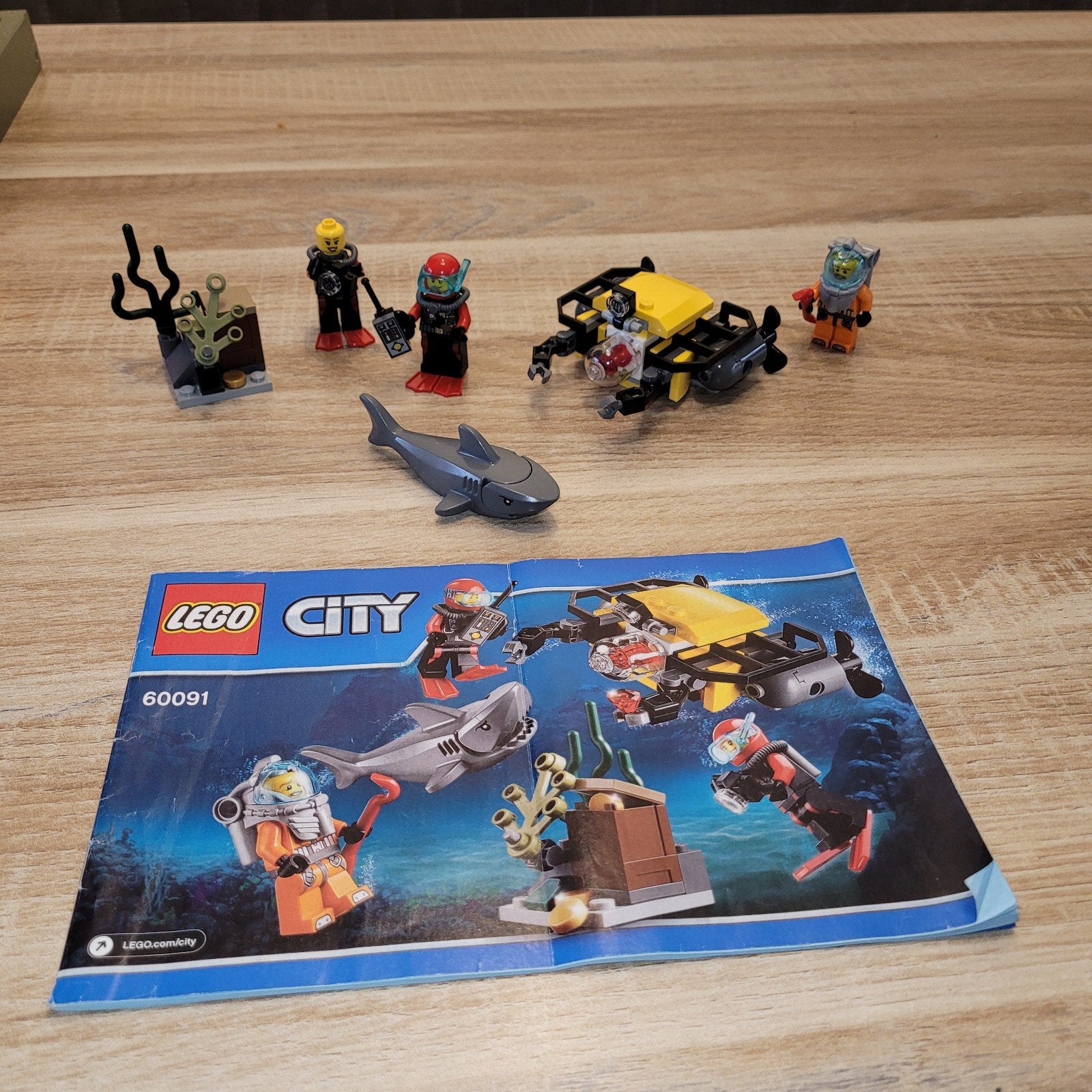 Lego City 60091 Diepzee Starter Set met duikers en haai, Compleet, City, Lego, Ophalen of Verzenden