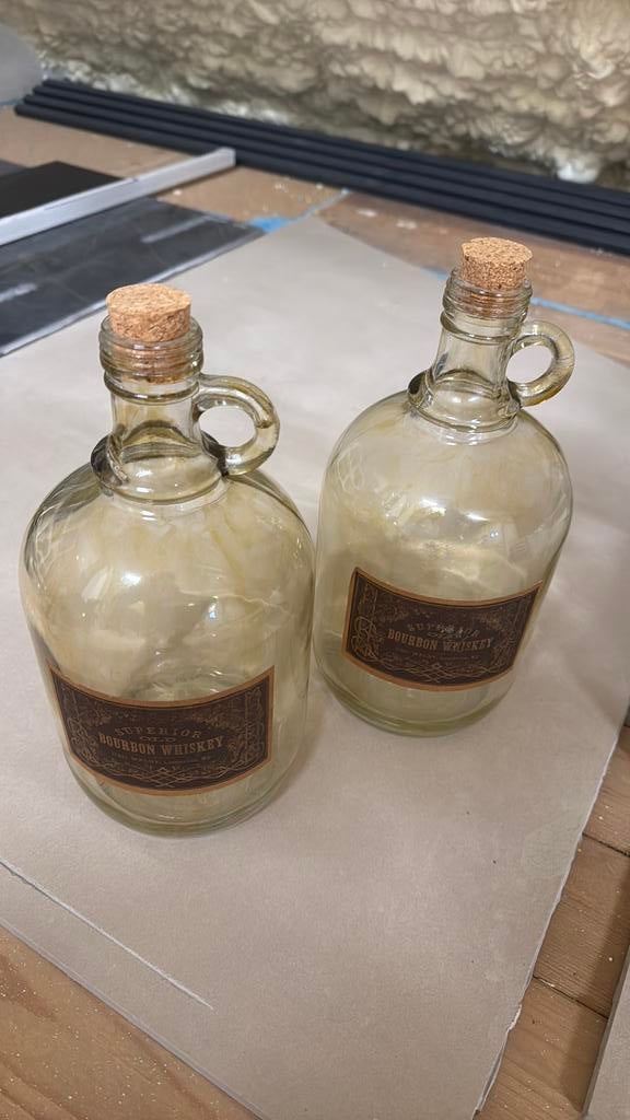 2 x wiskey fles bourbon, Ophalen of Verzenden, Zo goed als nieuw