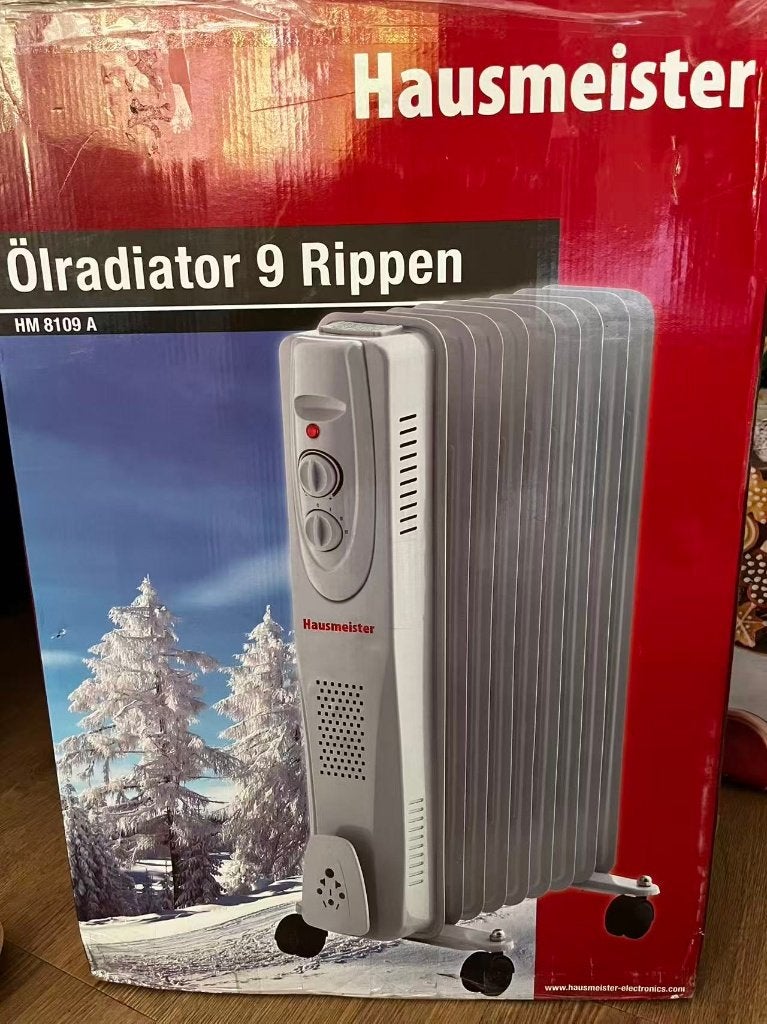 Hausmeister HM 8109A olieradiator / oil-filled heater 2000W, Doe-het-zelf en Verbouw, Verwarming en Radiatoren, Gebruikt, Radiator