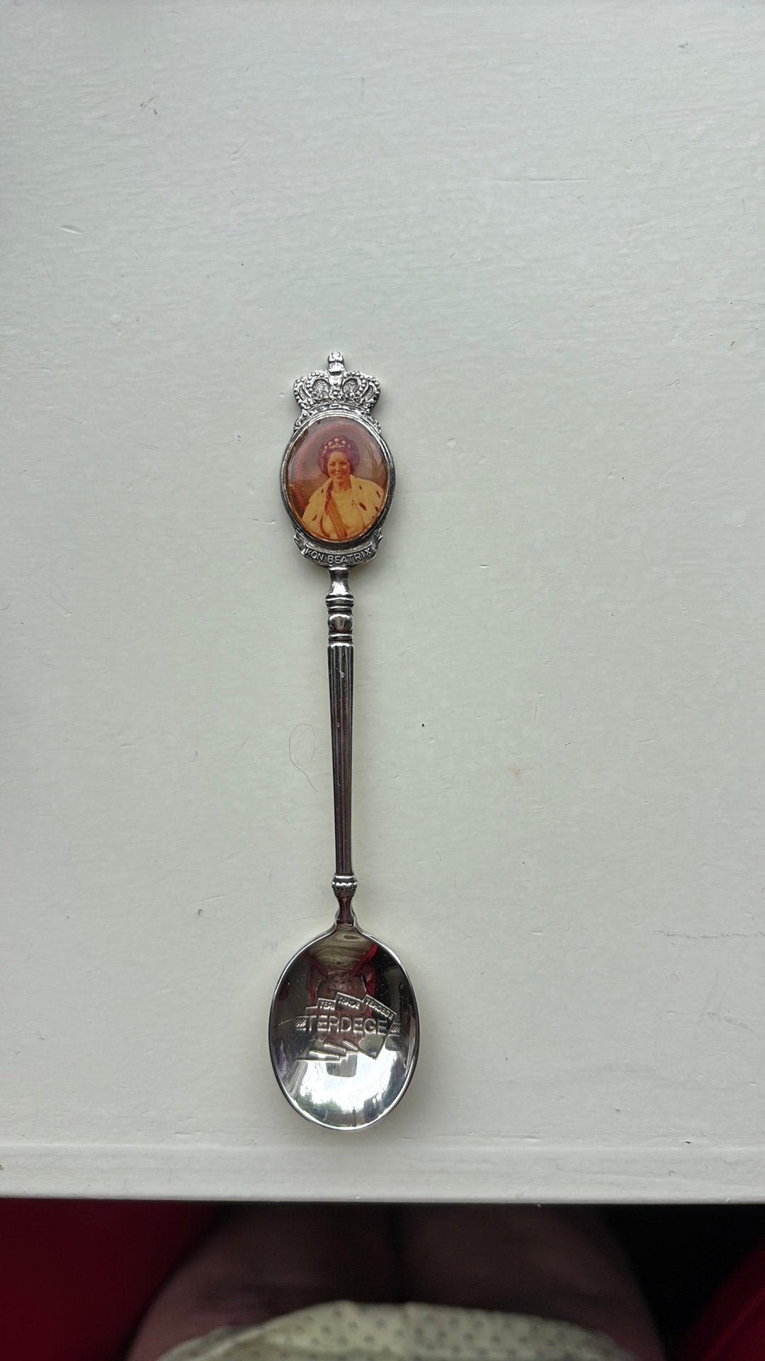 Verzilverde herdenkingslepel Koningin Beatrix, Antiek en Kunst, Ophalen of Verzenden, Zilver