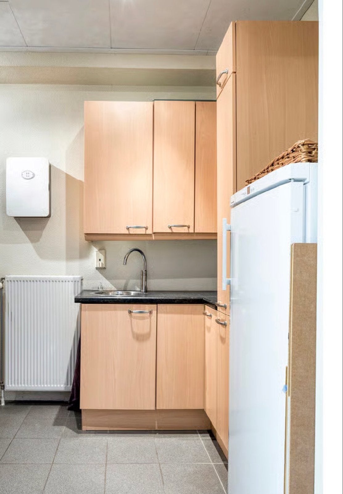 Keukenblok bijkeuken exclusief apparatuur, Huis en Inrichting, Ophalen, Gebruikt, Bruin, 200 cm of meer