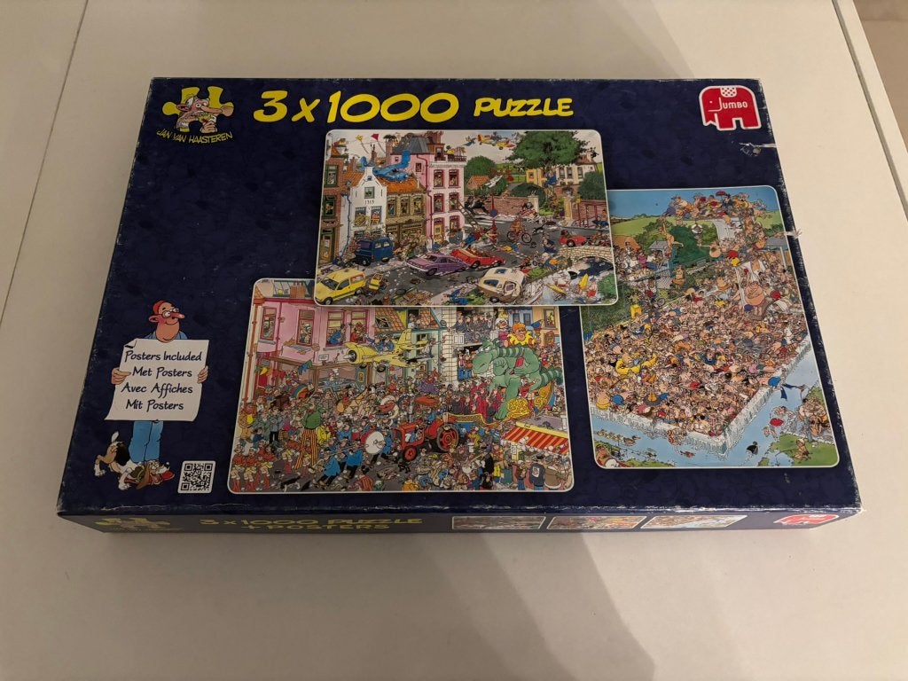 Jan van haasteren 3x1000 puzzel - compleet 81200 set!, Hobby en Vrije tijd, Denksport en Puzzels, Ophalen of Verzenden, 500 t/m 1500 stukjes