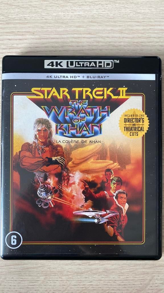 Star trek 2 4K blu ray NL versie the wrath of khan, Ophalen of Verzenden, Zo goed als nieuw, Avontuur