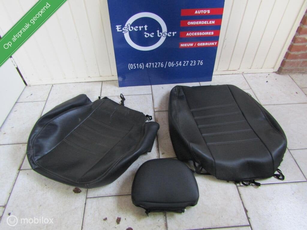 Stoel hoes rug/zit/hoofd in zwart ,ford transit bj 00 t/m 14, Gebruikt, Ford, Ophalen of Verzenden, Ford