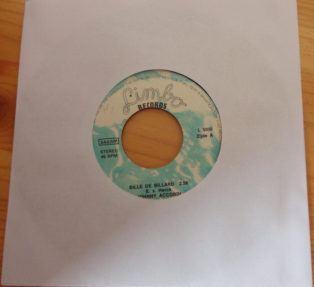 Johnny Accordi > Bille de Billard, Ophalen of Verzenden, Gebruikt, 7 inch, Nederlandstalig