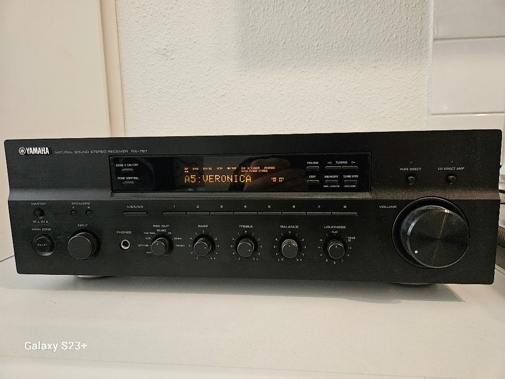 Yamaha RX-797 stereo receiver, Audio, Tv en Foto, Versterkers en Receivers, Ophalen, Yamaha, Zo goed als nieuw, 60 tot 120 watt