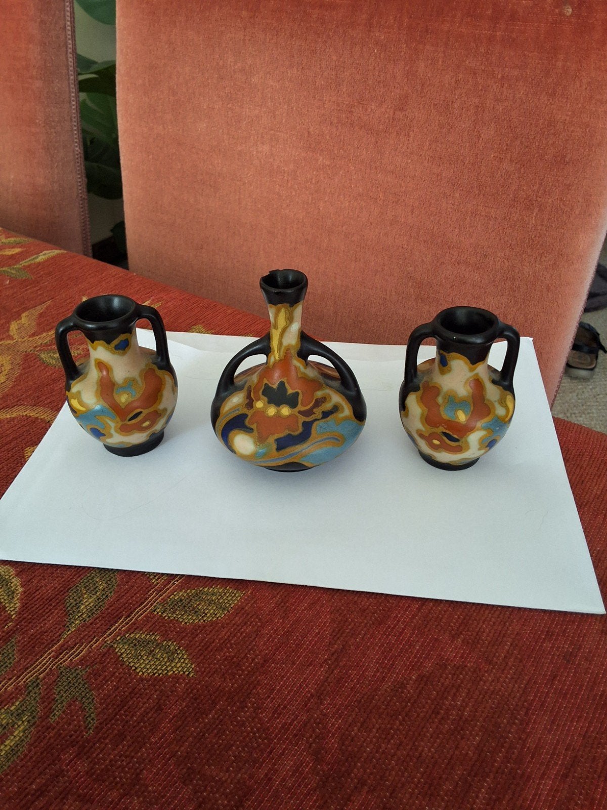 miniatuur vaasjes REGINA GOUDA HOLLAND 50 euro, Antiek en Kunst, Antiek | Vazen, Ophalen of Verzenden