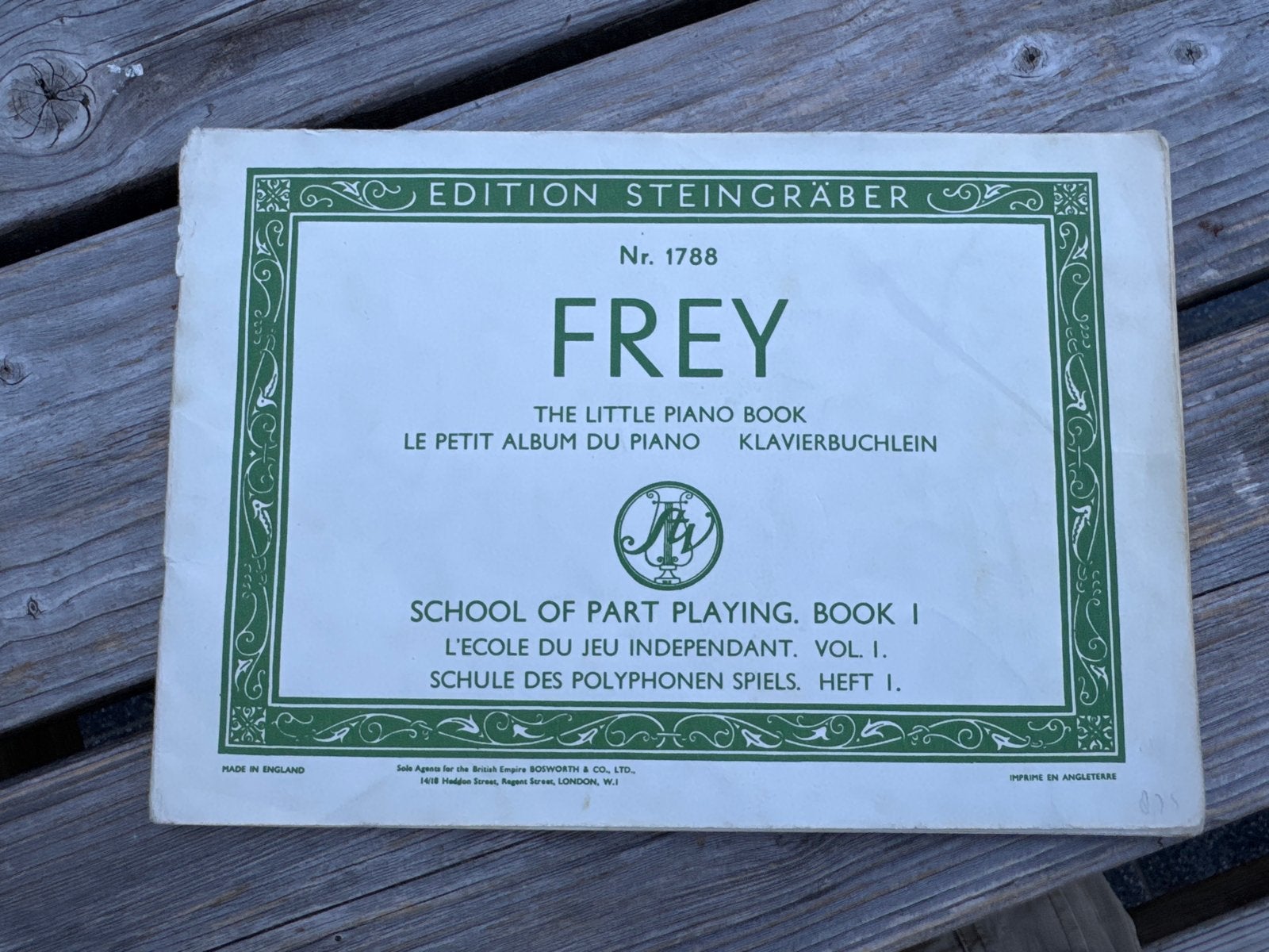 Bladmuziek Piano - Frey: The Little Piano Book, Gebruikt, Klassiek, Les of Cursus, Ophalen of Verzenden