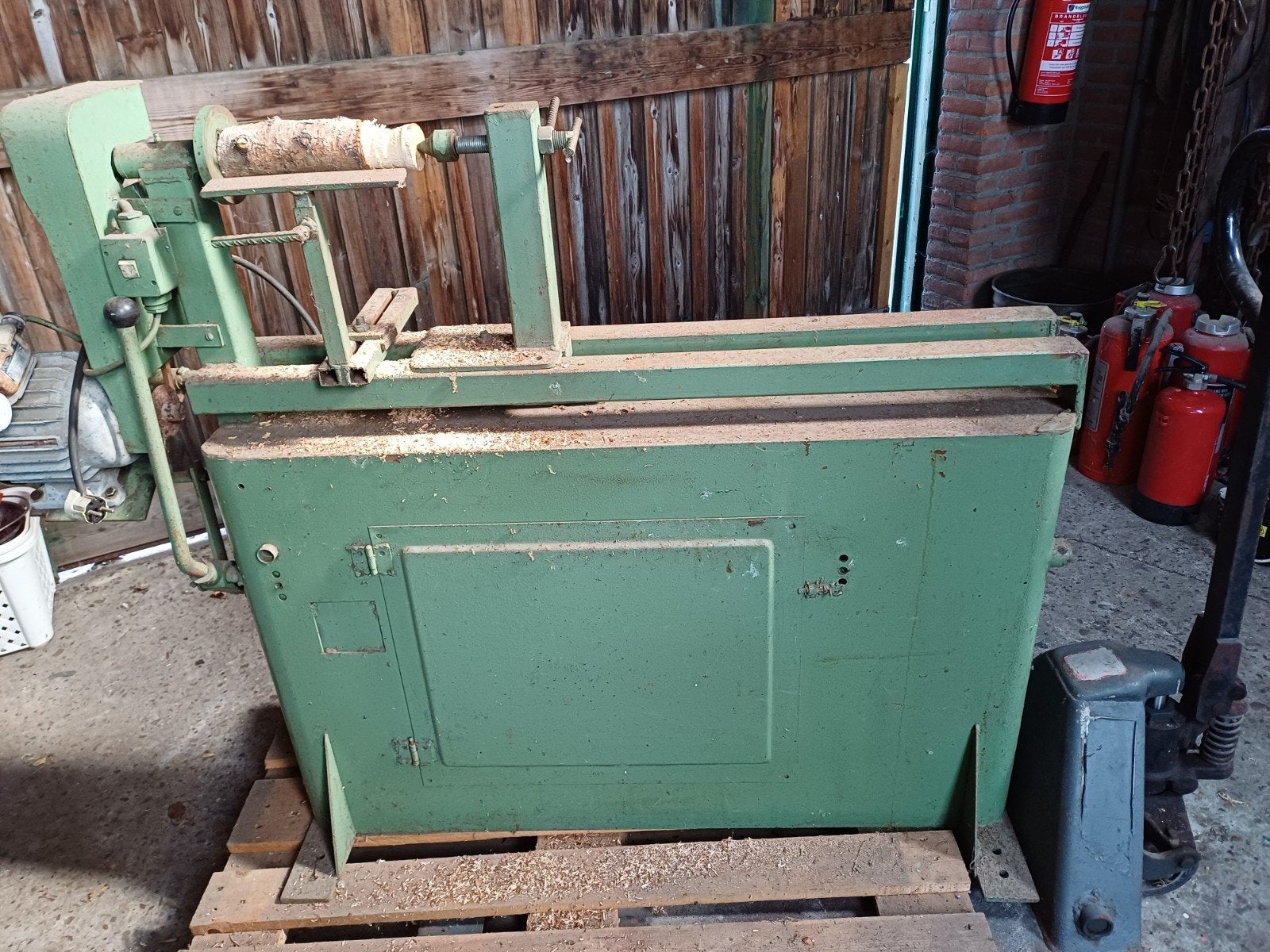 Zelfbouw Houtdraaibank - 90 cm tussen de centers, Ophalen, Gebruikt, Houtdraaibank, 500 tot 1000 mm