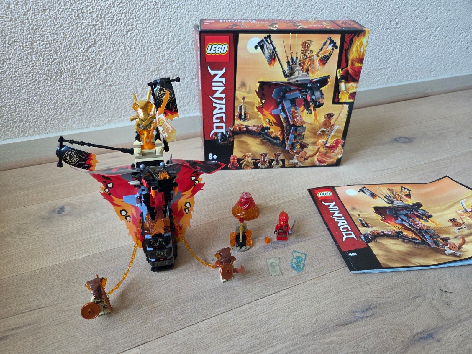LEGO Ninjago 70674 Fire Fang - Compleet met doos en boekje, Ophalen of Verzenden, Zo goed als nieuw