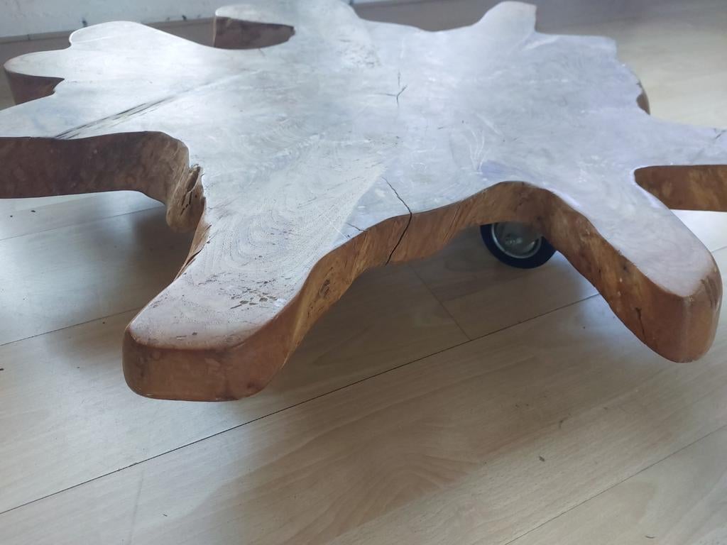 Tree cycled EMI boomstam tafel, Huis en Inrichting, Ophalen, Minder dan 45 cm, Gebruikt, 55 tot 75 cm
