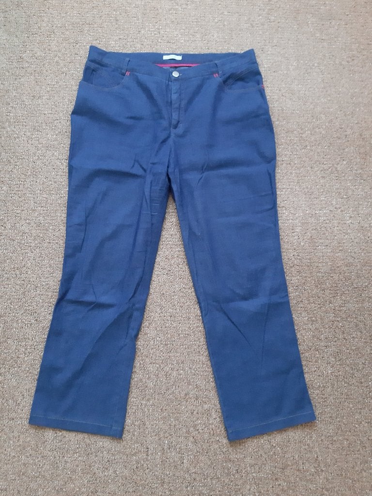blauwe broek / spijkerbroek Lucia maat 42, Ophalen, Blauw, Maat 42/44 (L), Zo goed als nieuw