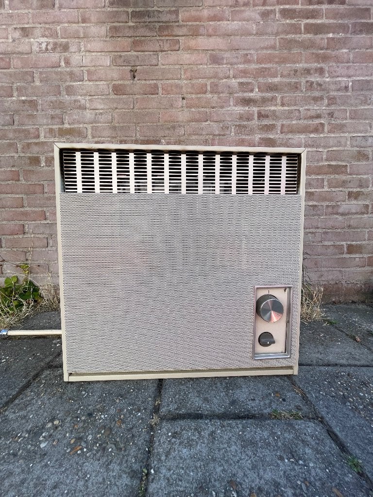 Vintage/retro gevelkachel Dru, Ophalen, Gebruikt, Gas, Hangend
