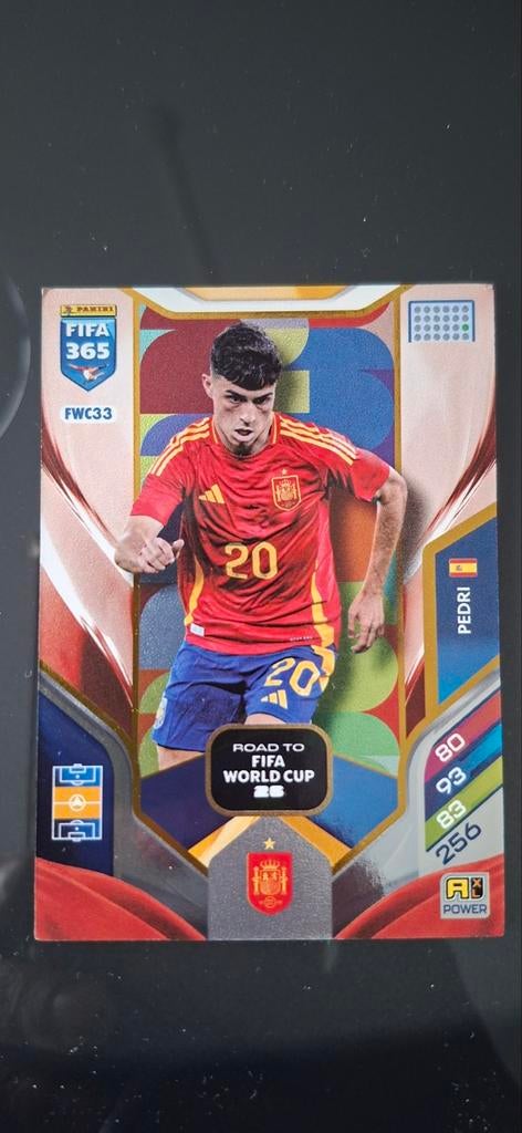 Panini Fifa 365 Adrenalyn XL Pedri FWC33 Voetbalkaart, Ophalen of Verzenden, Zo goed als nieuw, Buitenlandse clubs, Spelerskaart