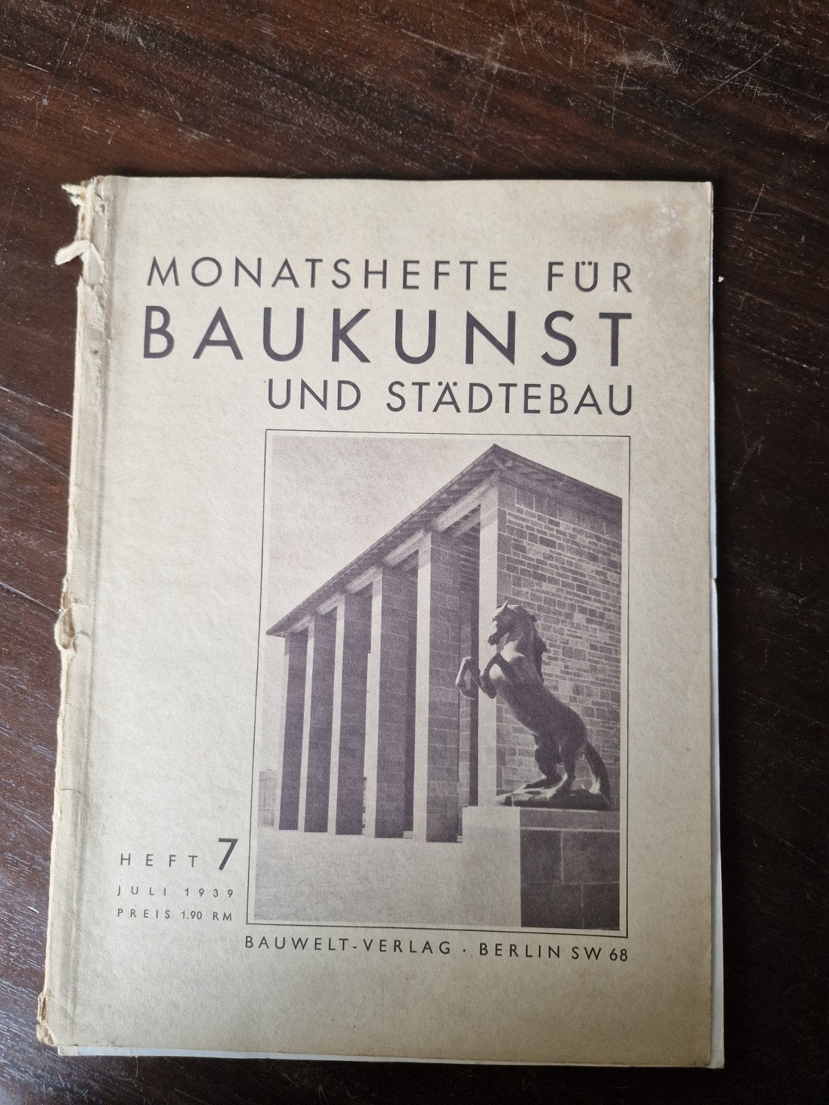 Monatshefte für Baukunst und Städtebau - Jaren 1935-1939, Ophalen of Verzenden, Gelezen, Architectuur algemeen, Diverse auteurs