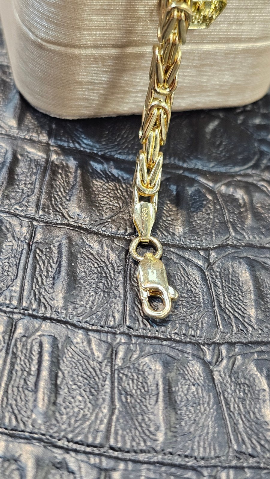 Prachtige 14k gouden Koningsschakel armband 21cm, Ophalen of Verzenden, Nieuw, Goud, Goud